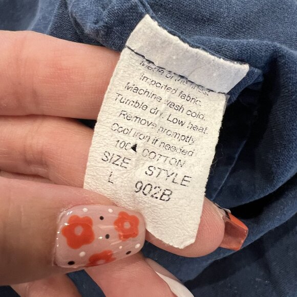 Sig Zane Hawaii Mens Large Blue Printed Short Sleeve Pullover Aloha Shirt - Picture 4 of 7